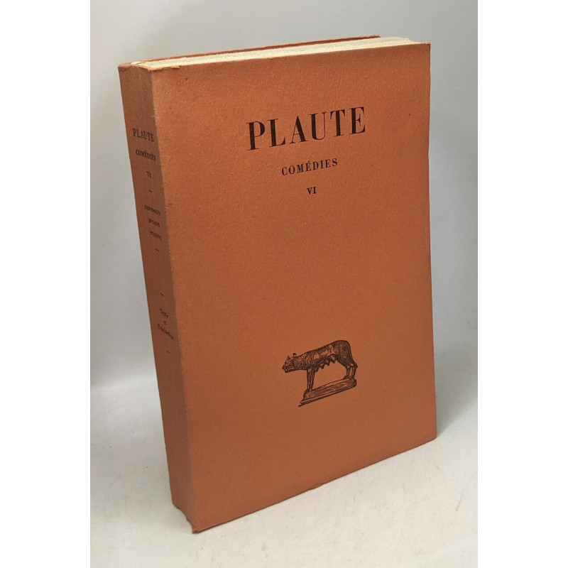 Plaute - TOME VI - Pseudolus Rudens Stichus - collection des...
