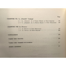 Droit matrimonial assyro-babylonien / Allard Pierson Stichting XII