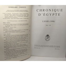 Chronique d'Egypte - 7 volumes: LXVI 131/132 (1991), LXIX 137 +...