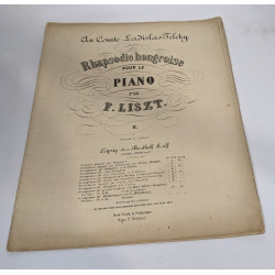 Rhapsodie hongroise pour le piano par F. Liszt II