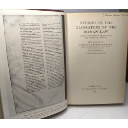 Studies in the glossators of the roman law newly discovered...