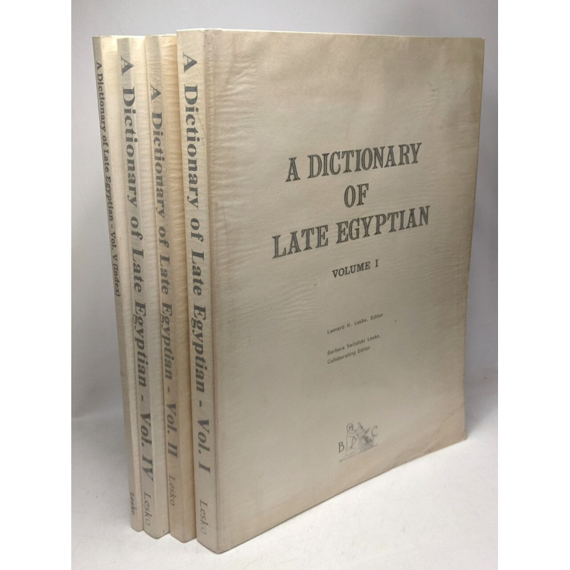 A dictionary of late Egyptian - VOLUME 1 (1982) + VOLUME 2 (1984)...