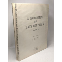 A dictionary of late Egyptian - VOLUME 1 (1982) + VOLUME 2 (1984)...