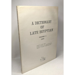A dictionary of late Egyptian - VOLUME 1 (1982) + VOLUME 2 (1984)...