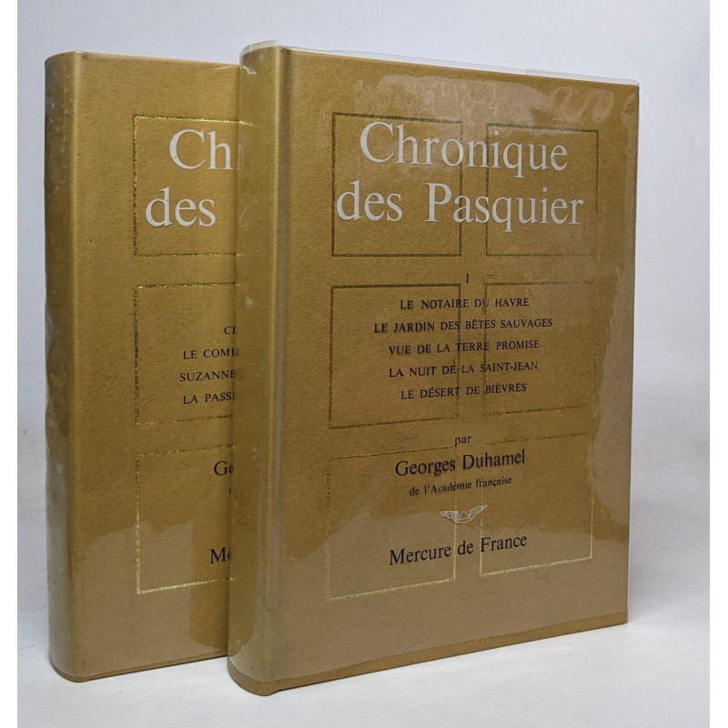 Chronique des Pasquier: tomes 1 et II (titres voir description...