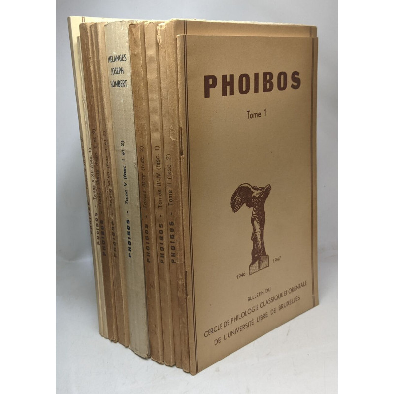 Phoibos - cercle de philologie classique et orientale de...