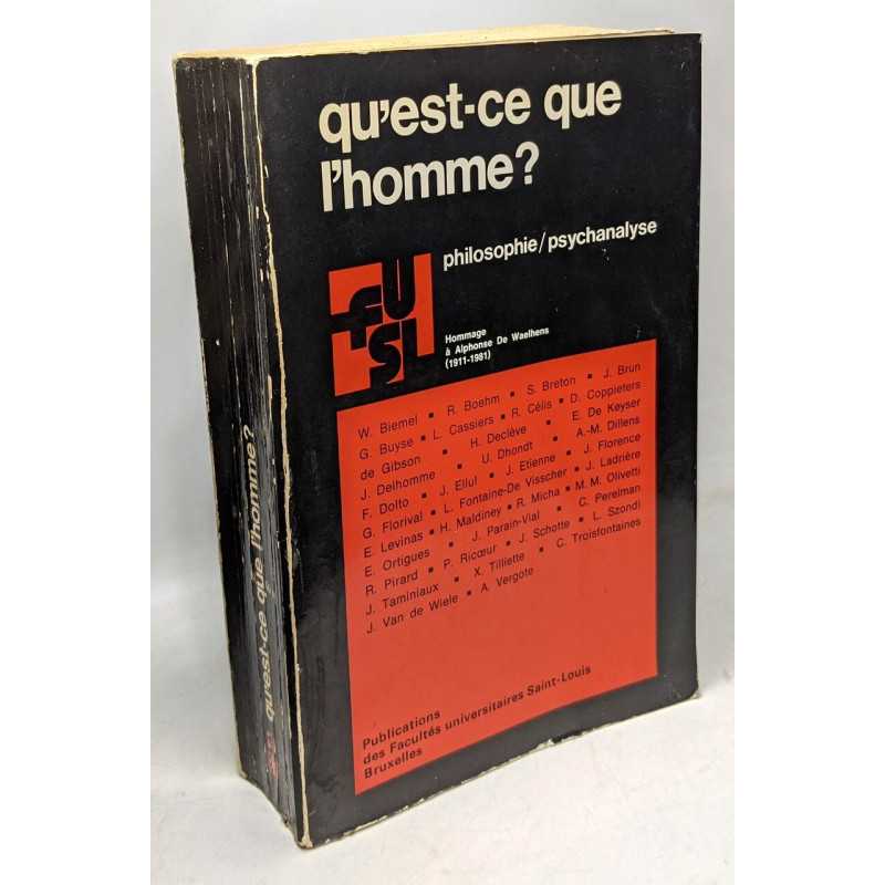 Qu'est ce que l'homme? - philosophie / psychanalyse -hommage à...