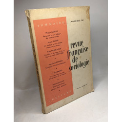 Revue française de sociologie - Janvier-Mars 1961 - 2e année n°1