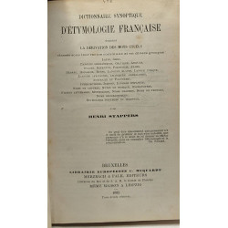 Dictionnaire synoptique donnant la dérivation de mots-usuels