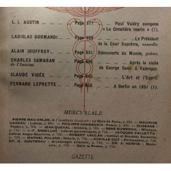 Mercure de France - N°1076 - 1er Avril 1953 / Paul Valéry compose...