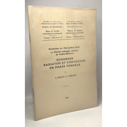 Échanges radiatifs et convectifs en phase vernale - recherches sur...