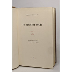Une ténébreuse affaire - volume 29 (oeuvres)