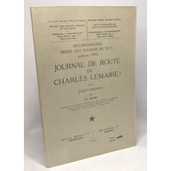 Journal de route de Charles Lemaire avec avant-propos ---...