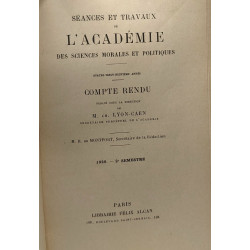 Séances et travaux de l'académie des sciences morales et...