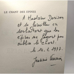 Le chant des épines - Coll. à l'écoute des sources