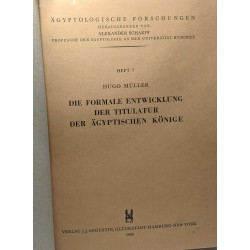 Die formale entwicklung der titulatur der ägyptischen könige -...
