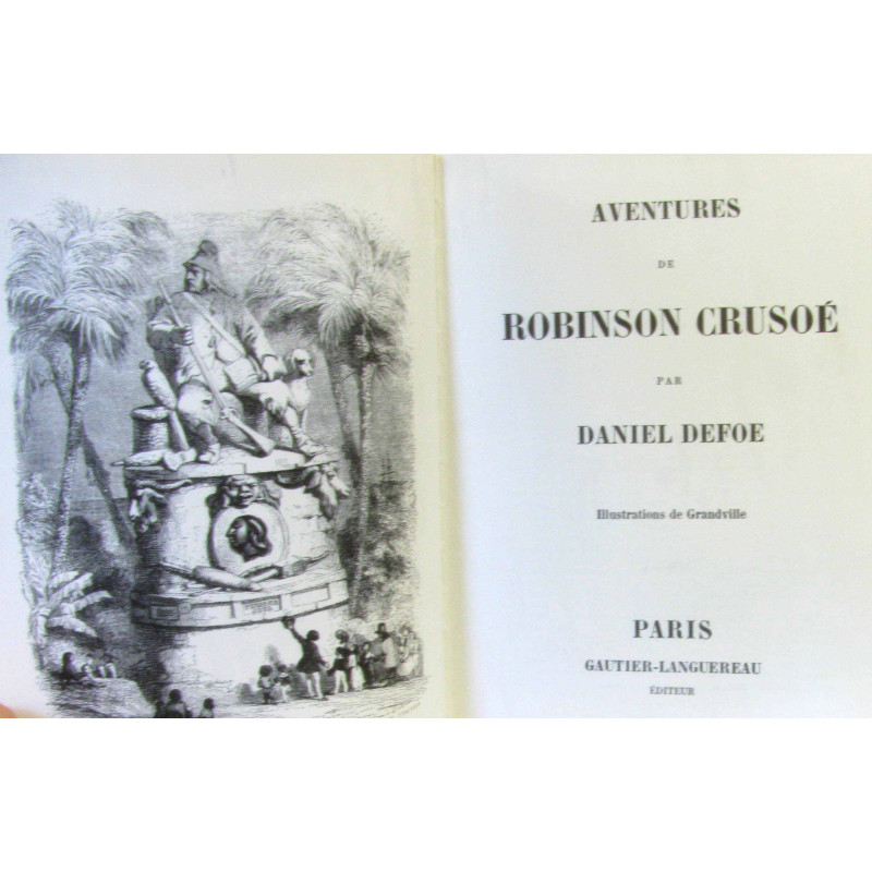 Robinson Crusoé illustrations de Grandville