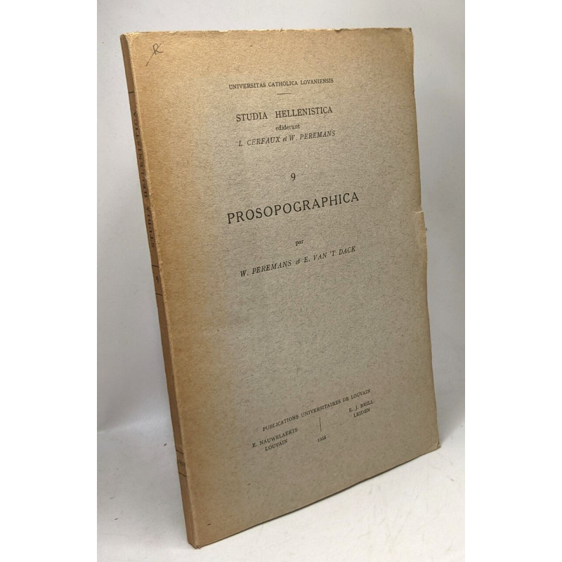 Prosopographica 9 / Studia hellenistica