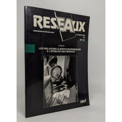 Lot de 7 numéros de la revue "Reseaux communication technologie...