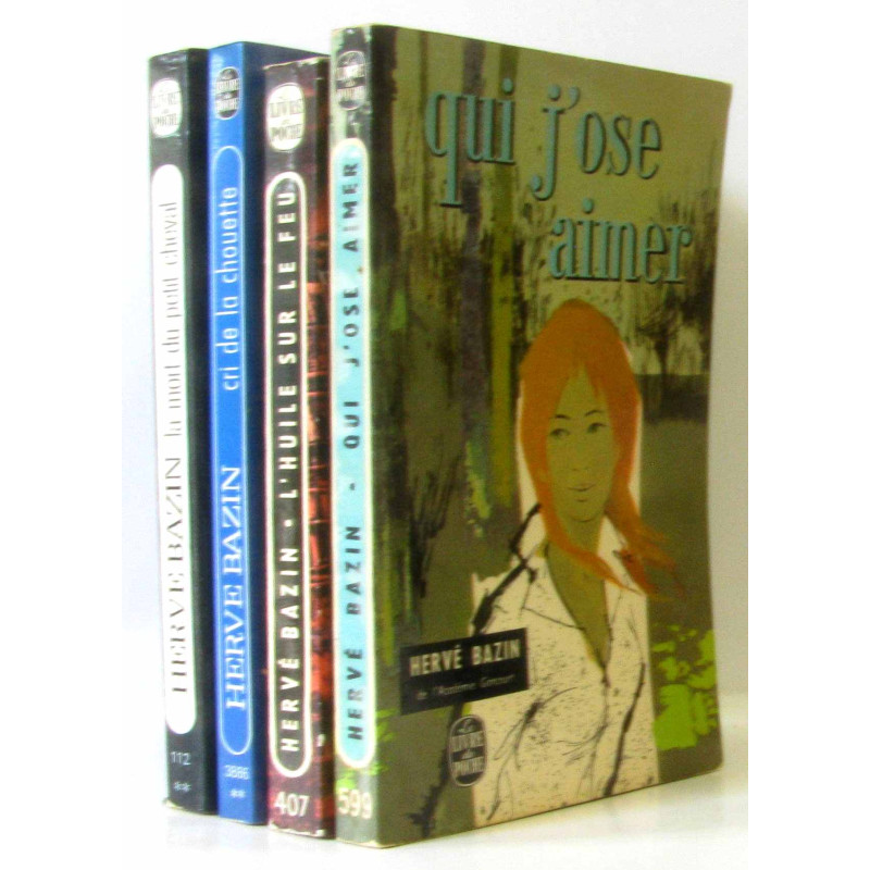 Lot de 4 romans: La mort du petit cheva, cri de la chouette,...