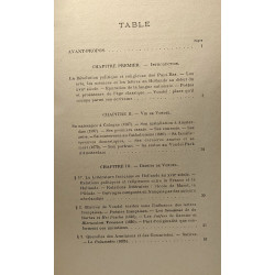 Étude littéraire sur le poète néerlandais Vondel