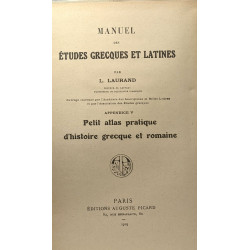 Manuel des études grecques et latines - Appendice V - Petit atlas...
