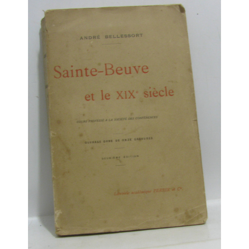 Sainte-beuve et le XIXe siècle
