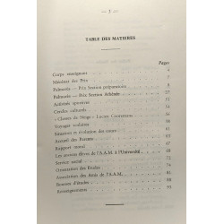 Athénée Adolphe Max - Palmarès 1970/71 + Rapport de fin d'année...