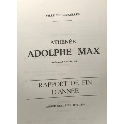 Athénée Adolphe Max - Palmarès 1970/71 + Rapport de fin d'année...