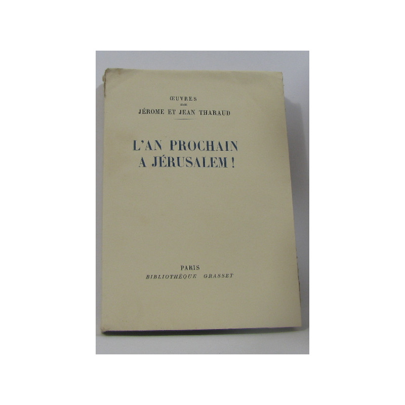 L'an prochain à jérusalem