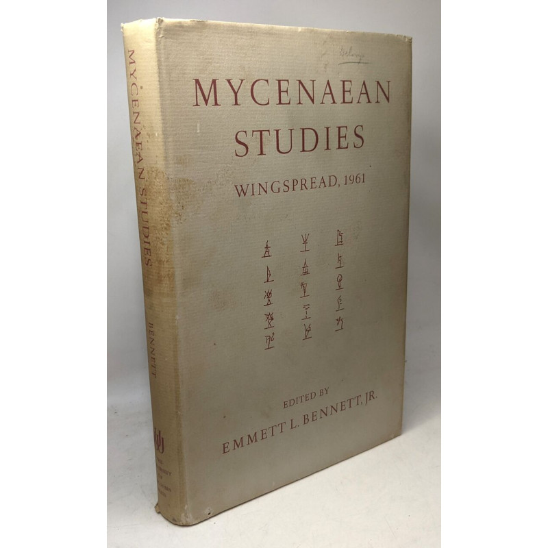 Mycenaean studies - proceedings of the third international...