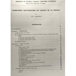 Carnivores quaternaires du Sud-Est de la France --- Mémoires du...