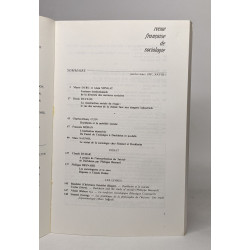 Revue française de sociologie / janvier-mars 1987