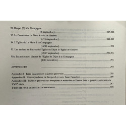 Registres de la compagnie des pasteurs de Genève TOME X 1607-1609
