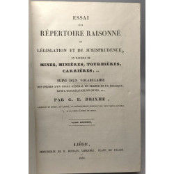 Essai d'un répertoire raisonné de législation et de jurisprudence...