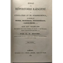 Essai d'un répertoire raisonné de législation et de jurisprudence...