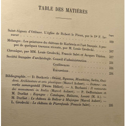 Bulletin monumental société française d'archéologie tome CXV 1957-3
