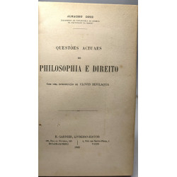 Questoes actuaes de philosophia e direito com uma introducçao de...