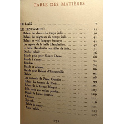 Les oeuvres de François Villon - exemplaire numéroté
