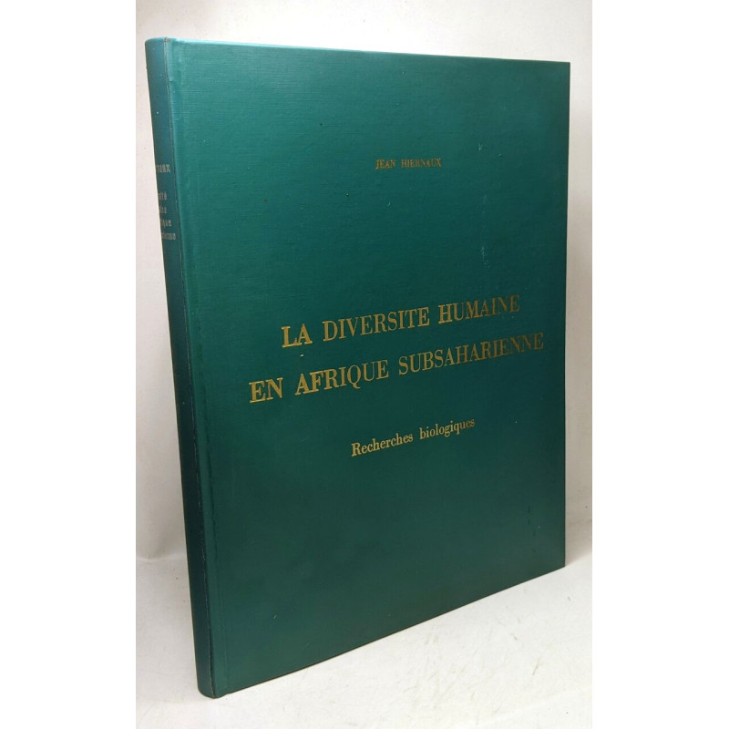 La diversité humaine en Afrique subsaharienne - recherches...