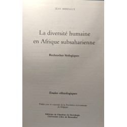 La diversité humaine en Afrique subsaharienne - recherches...
