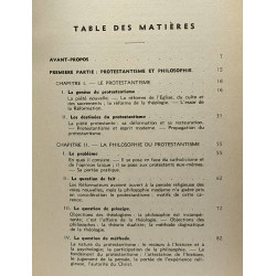 Philosophie du protestantisme