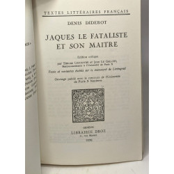 Jaques le fataliste et son maître - édition critique / Textes...