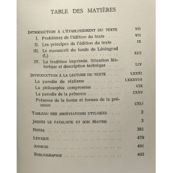 Jaques le fataliste et son maître - édition critique / Textes...