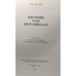 Kroniek van sint-niklaas - 1830-1919 van revolutie tot oorlog van...