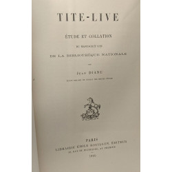 Tite-Live - étude et collation du manuscrit 5726 de la...