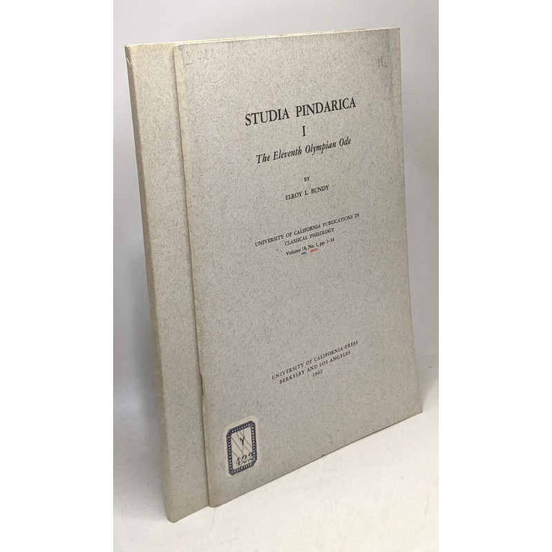 I/ The Eleventh Olympian Ode + II/ The first Isthmian Ode / Studia...