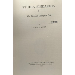 I/ The Eleventh Olympian Ode + II/ The first Isthmian Ode / Studia...