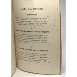 La pensée et la polyglossie - essai psychologique et didactique