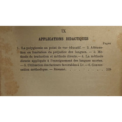 La pensée et la polyglossie - essai psychologique et didactique